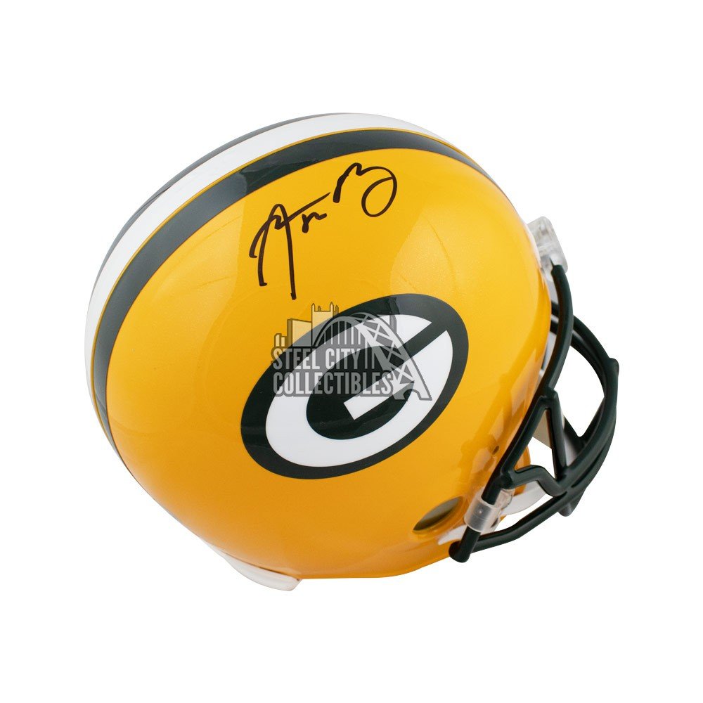 aaron rodgers autographed football