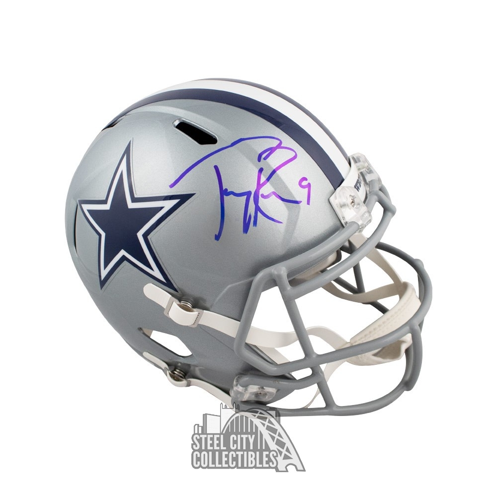 tony romo autographed helmet