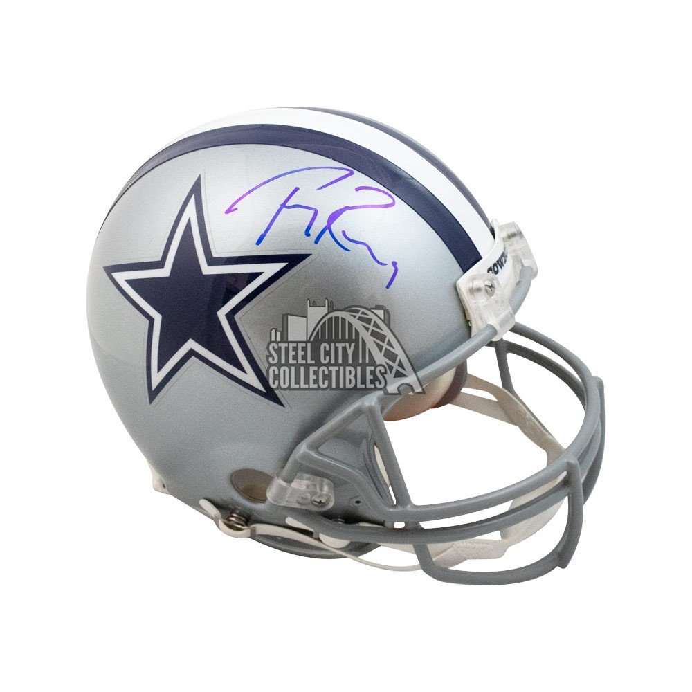 tony romo autographed helmet