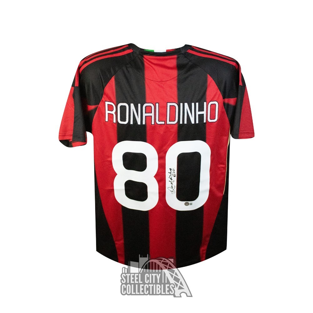 mosterd gaan beslissen halfgeleider Ronaldinho Autographed AC Milan Adidas Soccer Jersey - BAS COA | Steel City  Collectibles