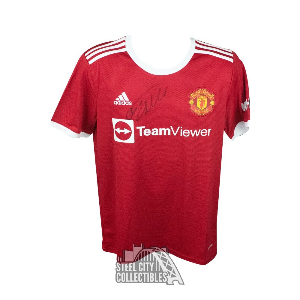 Definitief taart Durf Cristiano Ronaldo Autographed Manchester United Adidas Soccer Jersey - BAS  LOA | Steel City Collectibles