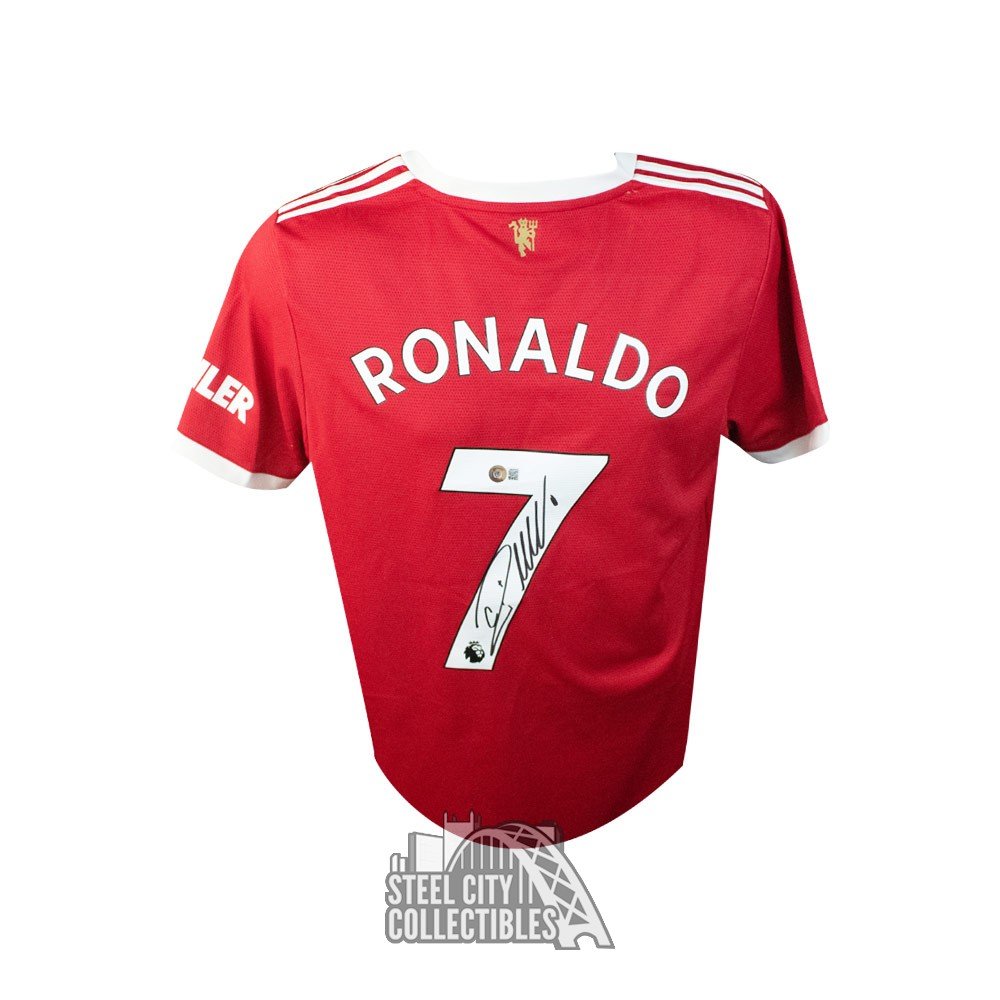 Cristiano Ronaldo Autographed Manchester United Soccer Jersey - | Steel City