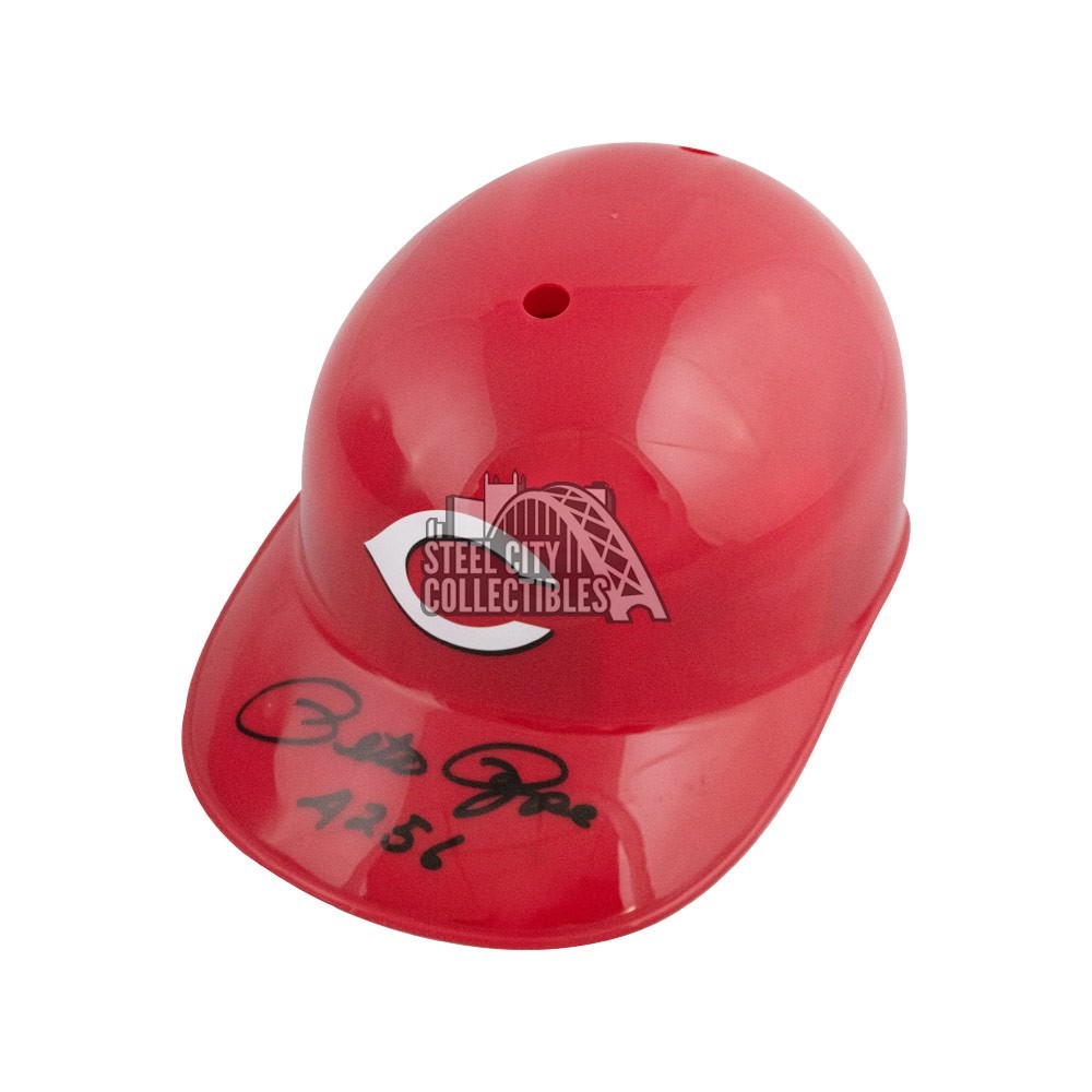 Pete Rose 4256 Autographed Cincinnati Reds F/S Souvenir Replica