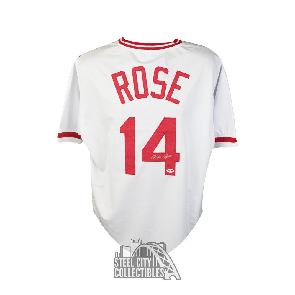 pete rose jersey signed