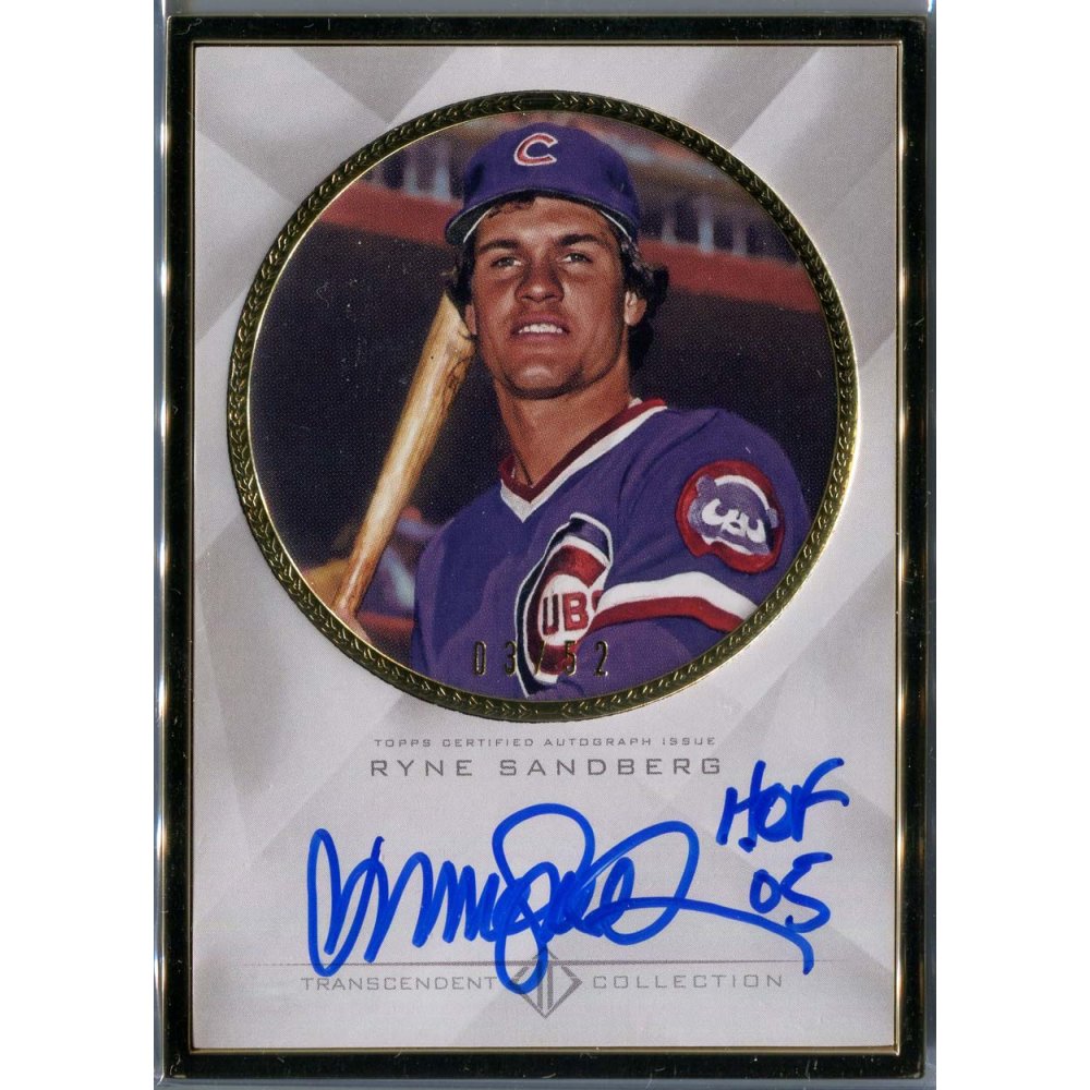 Ryne Sandberg 2016 Topps Transcendent Base Framed Autograph Auto 