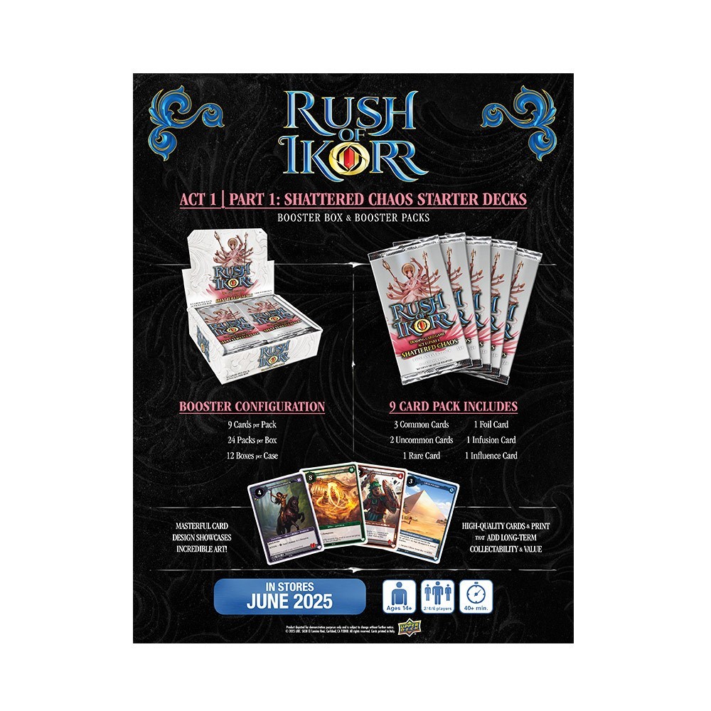2025 Upper Deck Rush of Ikorr Shattered Chaos Booster Box