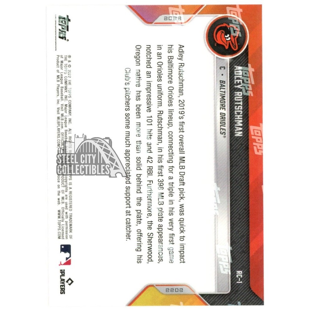 Adley Rutschman 2022 Topps Now All Star Rookie Team Orange