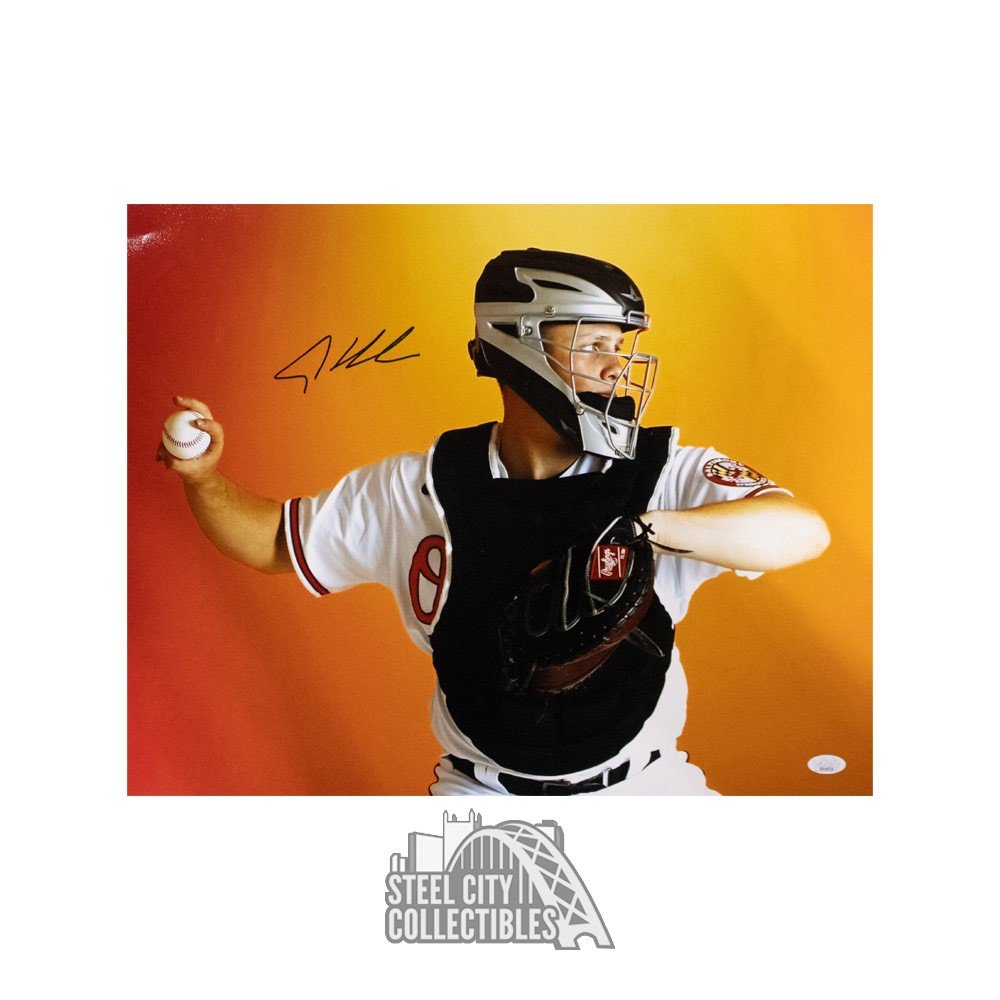 Adley Rutschman Autographed Baltimore Orioles 16x20 Photo - JSA COA (Orange  Background)