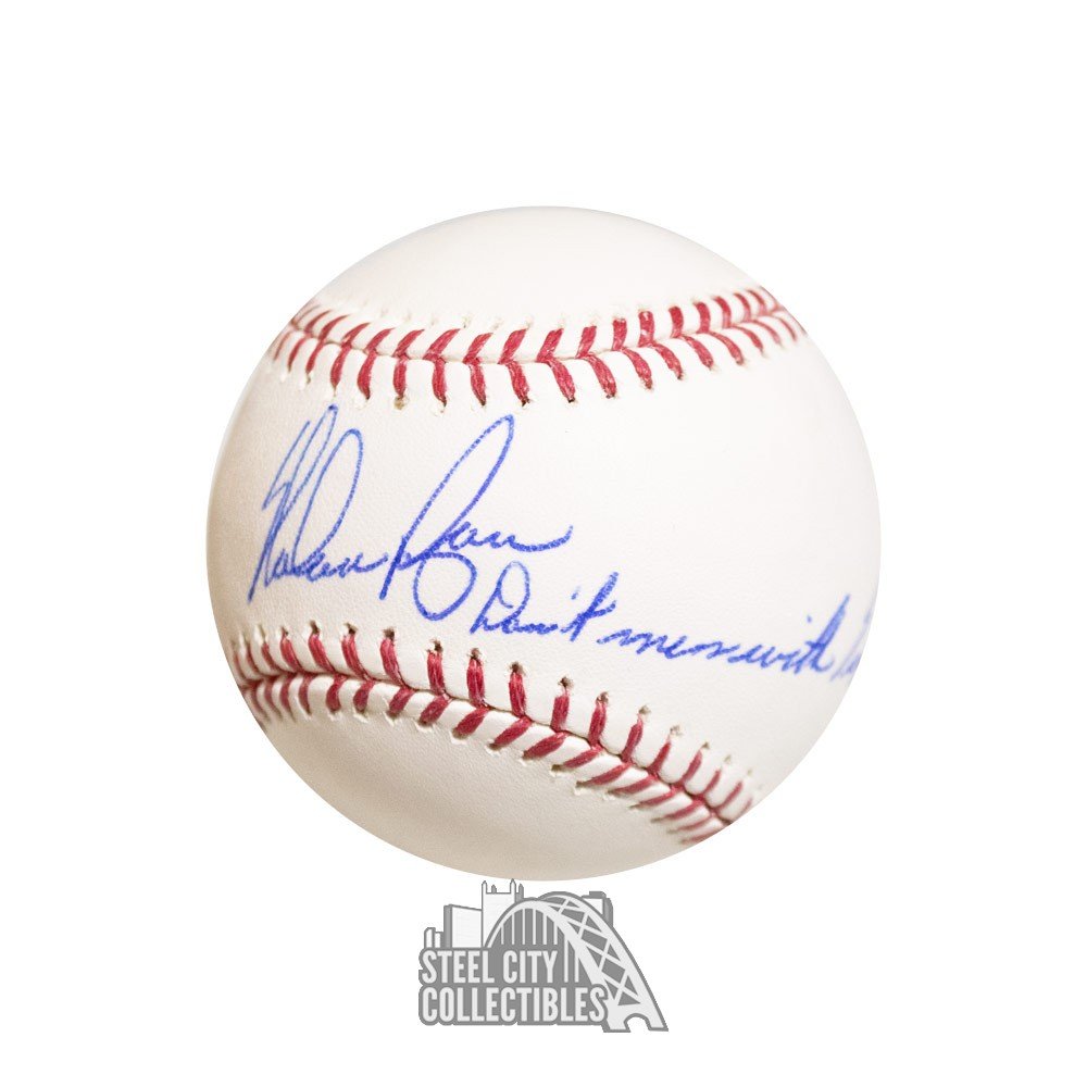 Nolan Ryan Robin Ventura Don't Mess Wit Texas Signed Autograph Photo