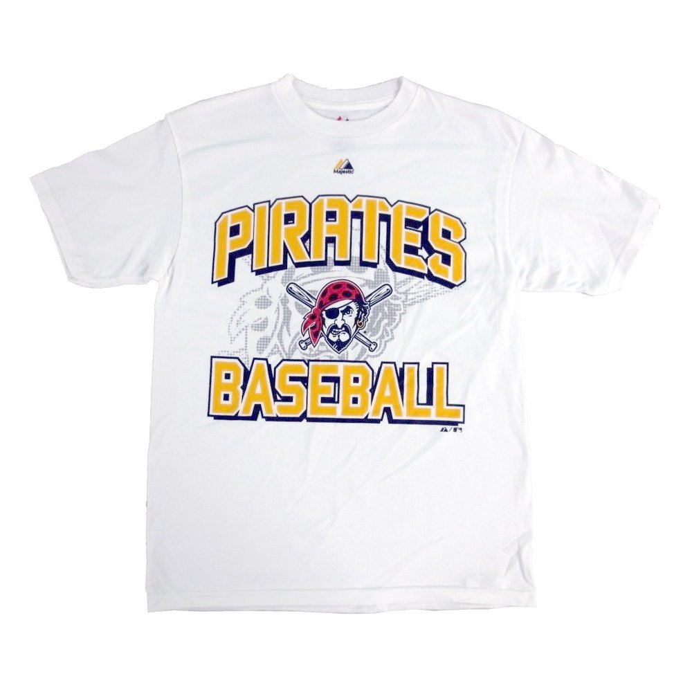Pittsburgh Pirates Baseball Majestic MLB Youth White T-Shirt