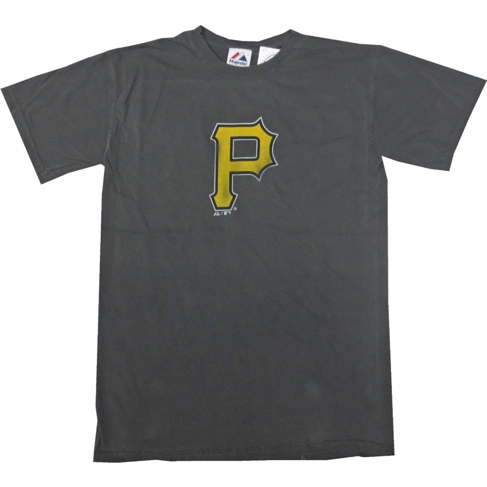 Pittsburgh Pirates Majestic White Logo Design Youth T-Shirt