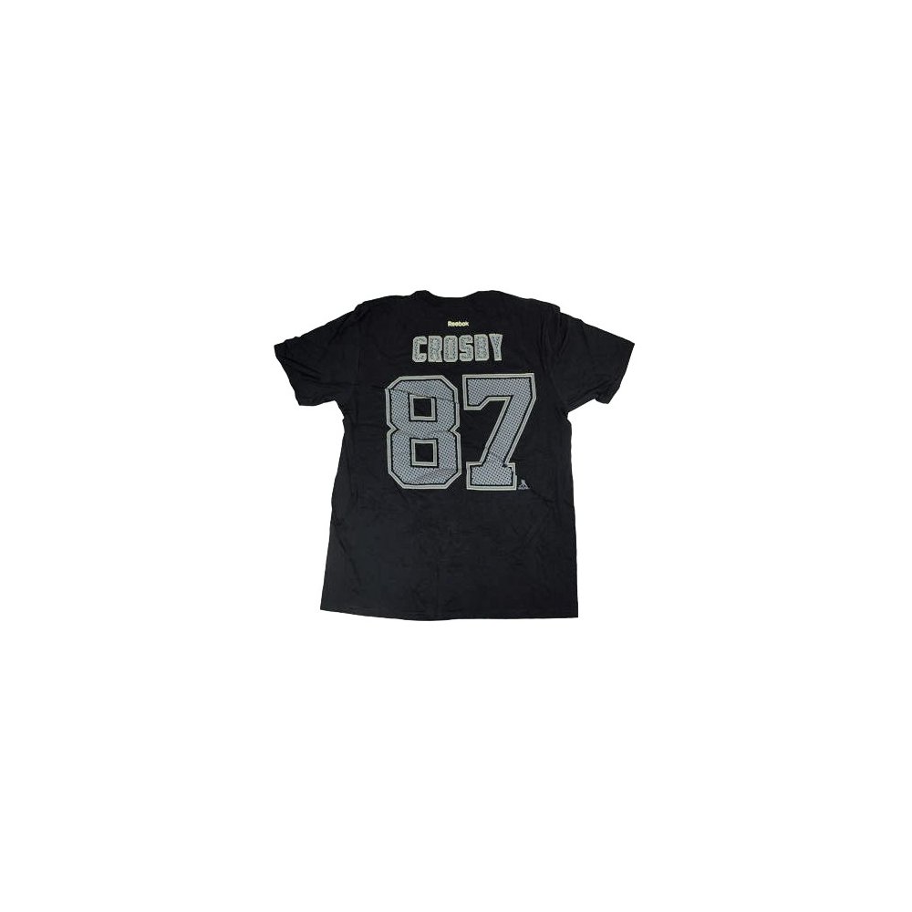 Sidney Crosby Pittsburgh Penguins Black Reebok Name & Number T-Shirt