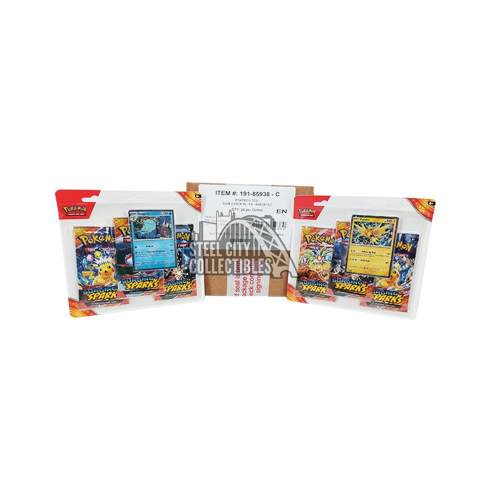 case of surging sparks booster boxes Amazon.com: Pokemon Surging Sparks Sleeved Eight (8) Booster Packs : Toys &  Games