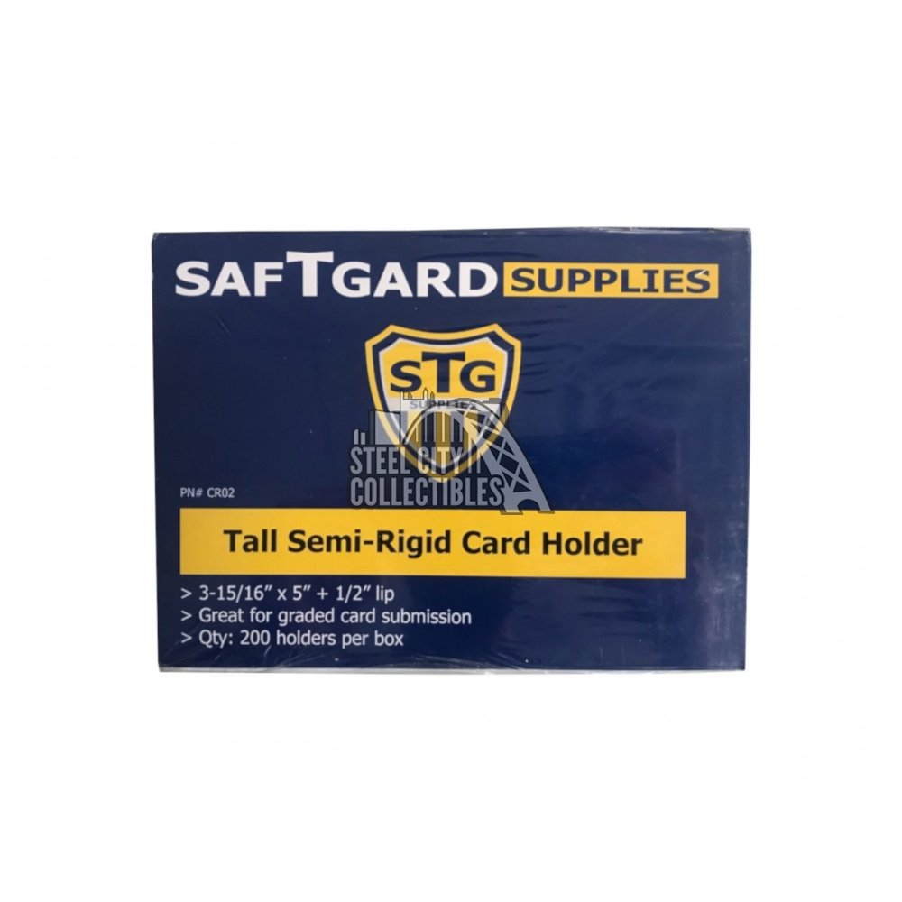 Cardboard Gold Card Saver 1 Semi-Rigid Toploaders (Pack Of 5) – Crystal Clear For Graded Card Submission