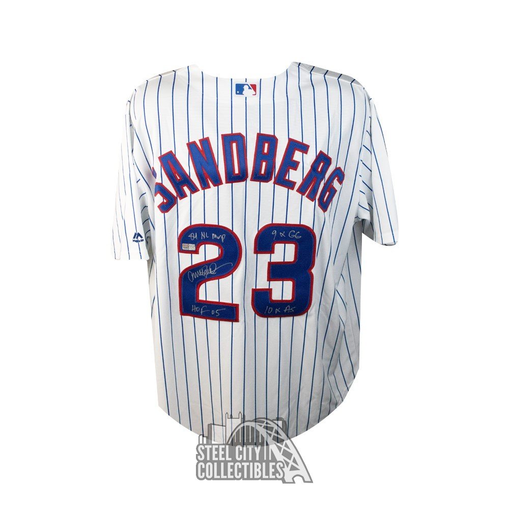 sandberg signed jersey