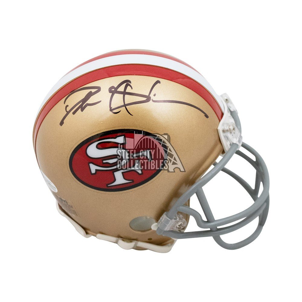 Deion Sanders Autographed San Francisco 49ers Mini Football Helmet - BAS  COA