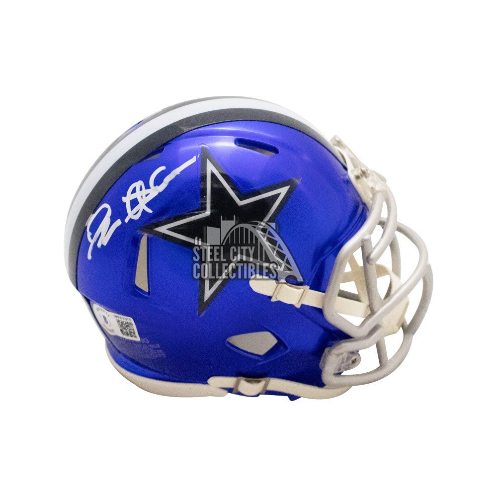 signed deion sanders helmet