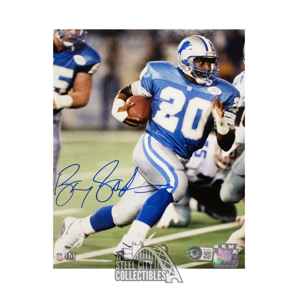 Barry Sanders Autographed Detroit Lions 8x10 Photo - BAS COA (Running)