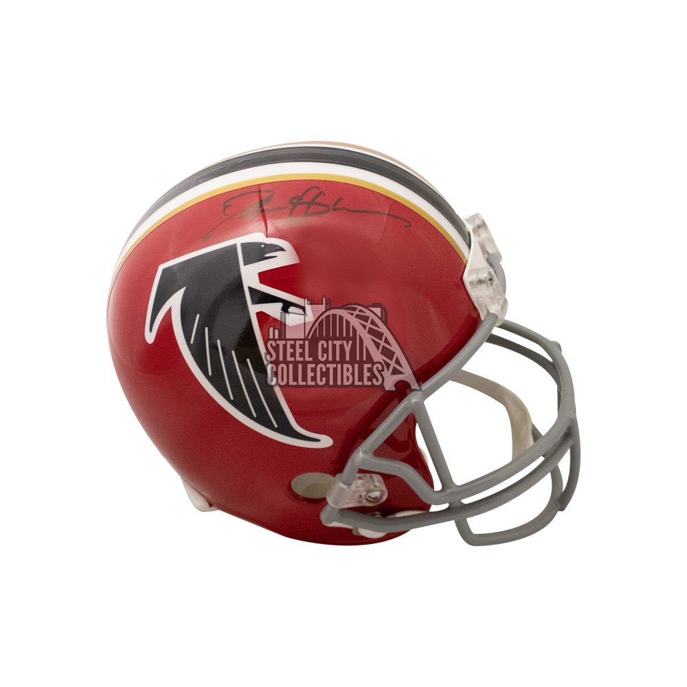 Deion Sanders Autographed Atlanta Falcons Red Replica Full-Size Football  Helmet - BAS COA