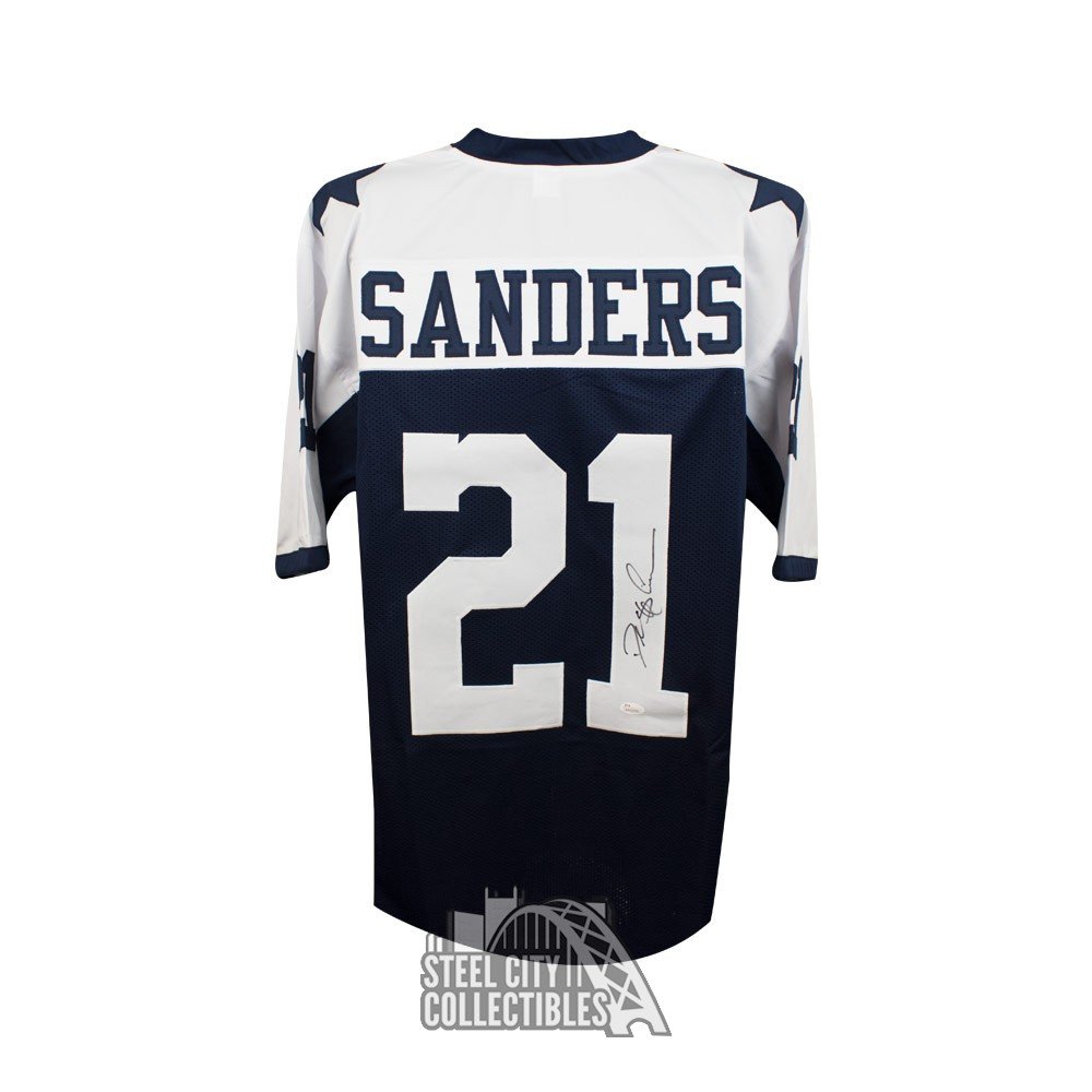 deion sanders autographed jersey