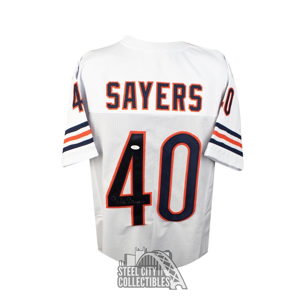 gale sayers white jersey