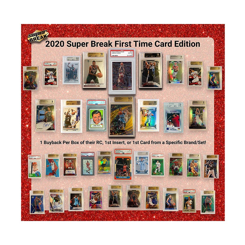 2020 Super Break First Time Card Edition 20-Box Case