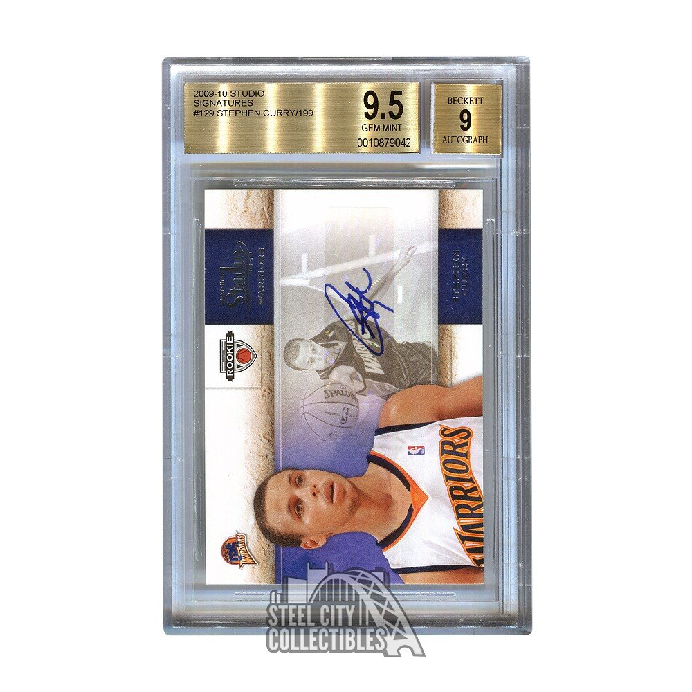 Stephen Curry 2009-10 Panini Studio Rookie Autograph Auto RC 037