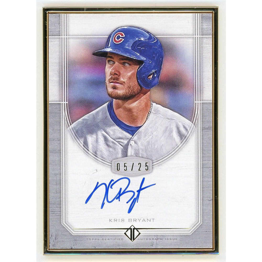 Kris Bryant Autographed Rookie Card With Coa 