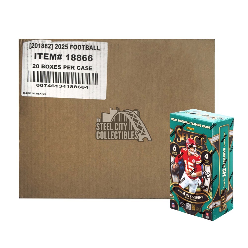 2025 Panini Select Football H2 20-Box Case | Steel City Collectibles