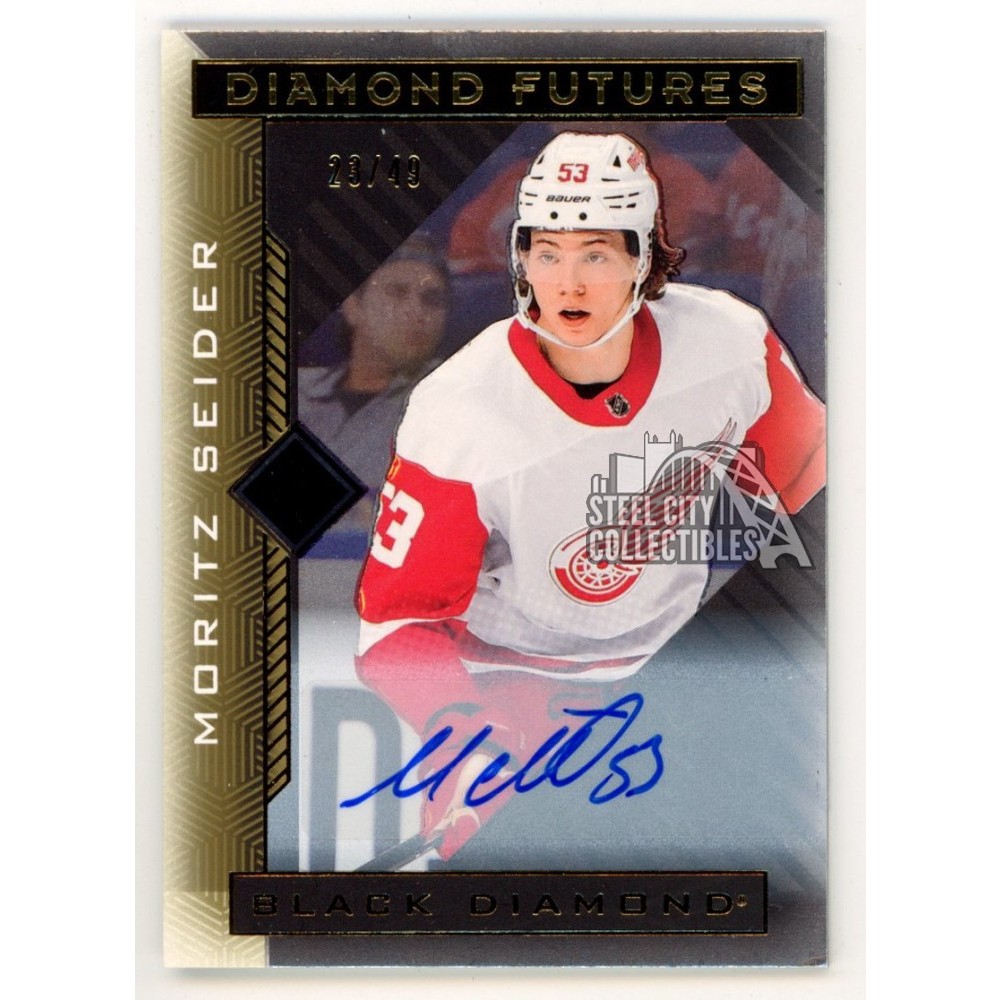Moritz Seider 2021-22 Upper Deck Black Diamond Futures Autograph