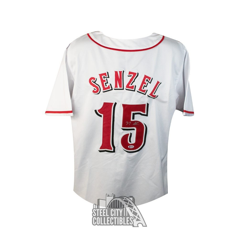 Nick Senzel Autographed Cincinnati Custom White Baseball Jersey - BAS COA
