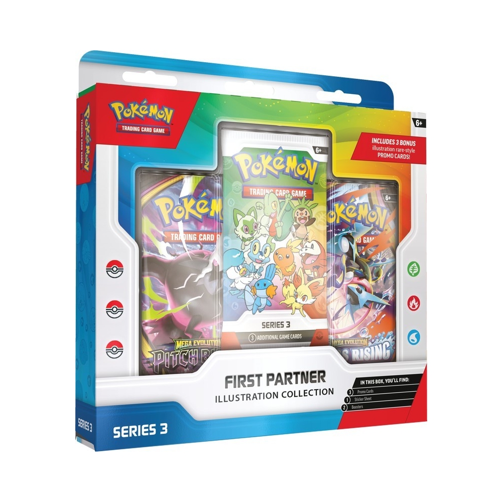 pokemon 3 card booster box Pokemon Series 3 First Partner Illustration Collection 6-Box Case