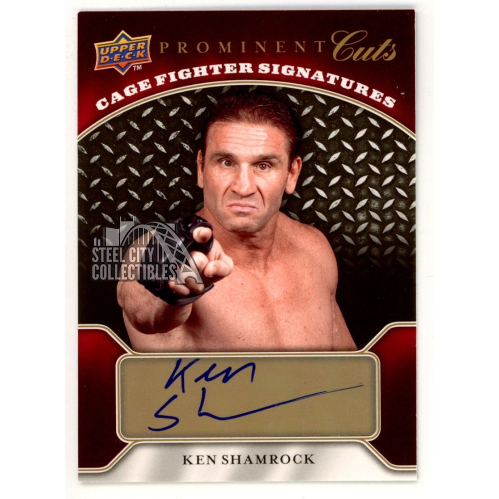 Ken Shamrock 2009 Upper Deck Prominent Cuts Autograph Card #CFS-KS