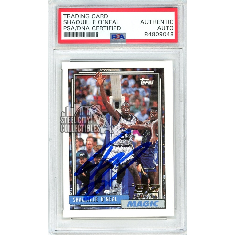 Shaquille O'Neal 1992-93 Topps Autograph Rookie Card #362