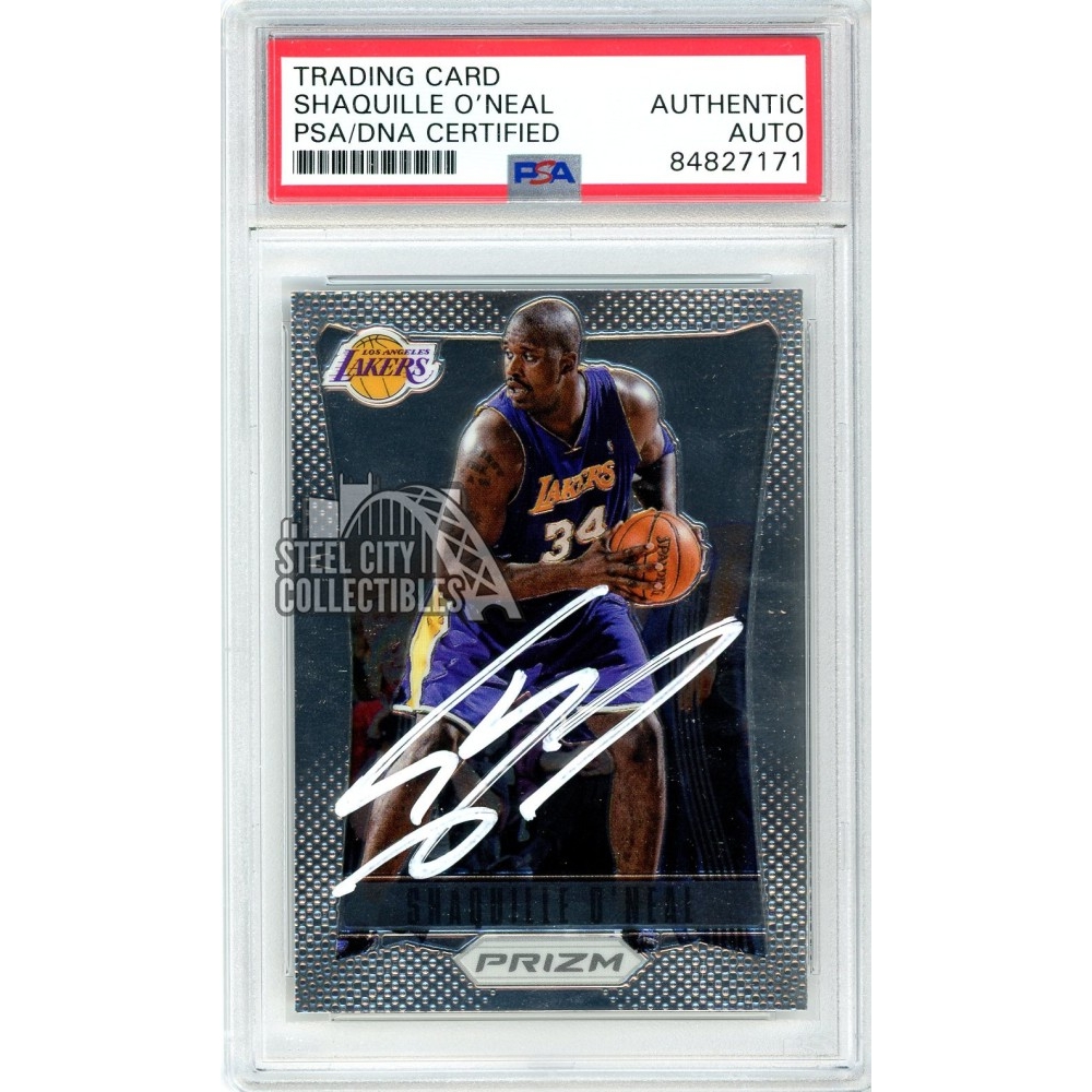Shaquille O'Neal 2012-13 Panini Prizm Autograph Card #166 PSA/DNA