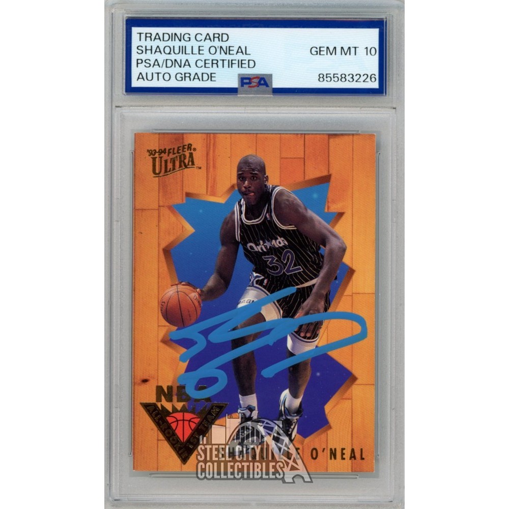 Shaquille O'Neal 1993-94 Fleer Ultra Autograph Card #5 PSA