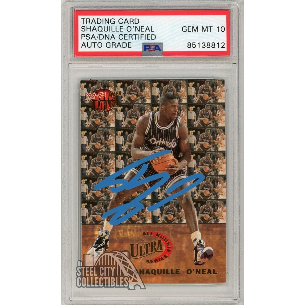 Shaquille O'Neal 1992-93 Fleer Ultra Autograph Rookie Card