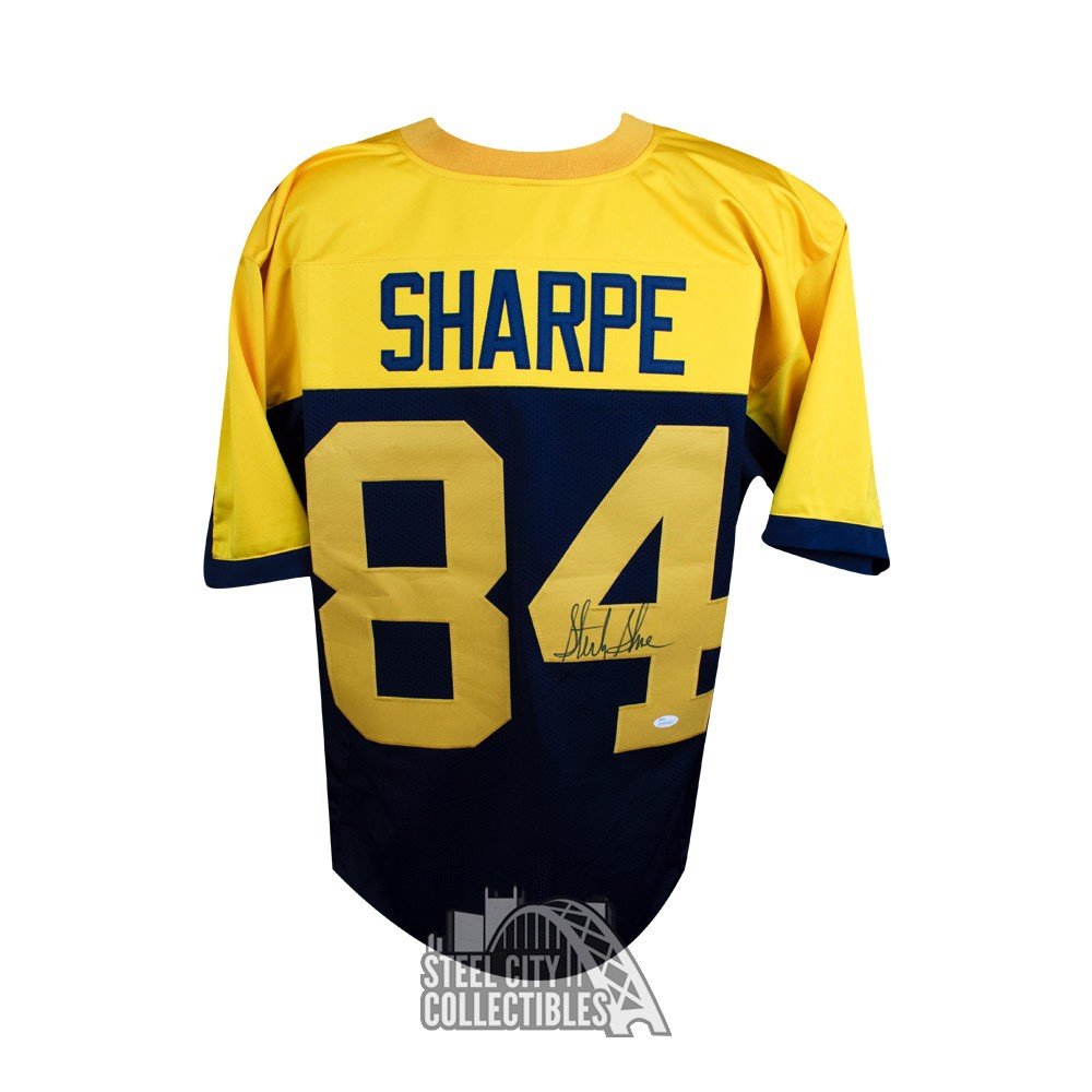 Sterling Sharpe Autographed Green Bay Packers Custom Throwback Jersey - JSA COA