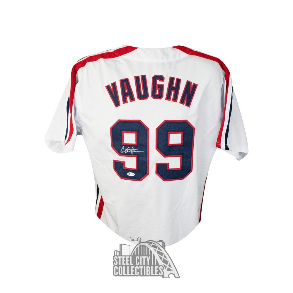 Charlie Sheen Vaughn Autographed Cleveland Indians Custom Baseball Jersey -  BAS COA