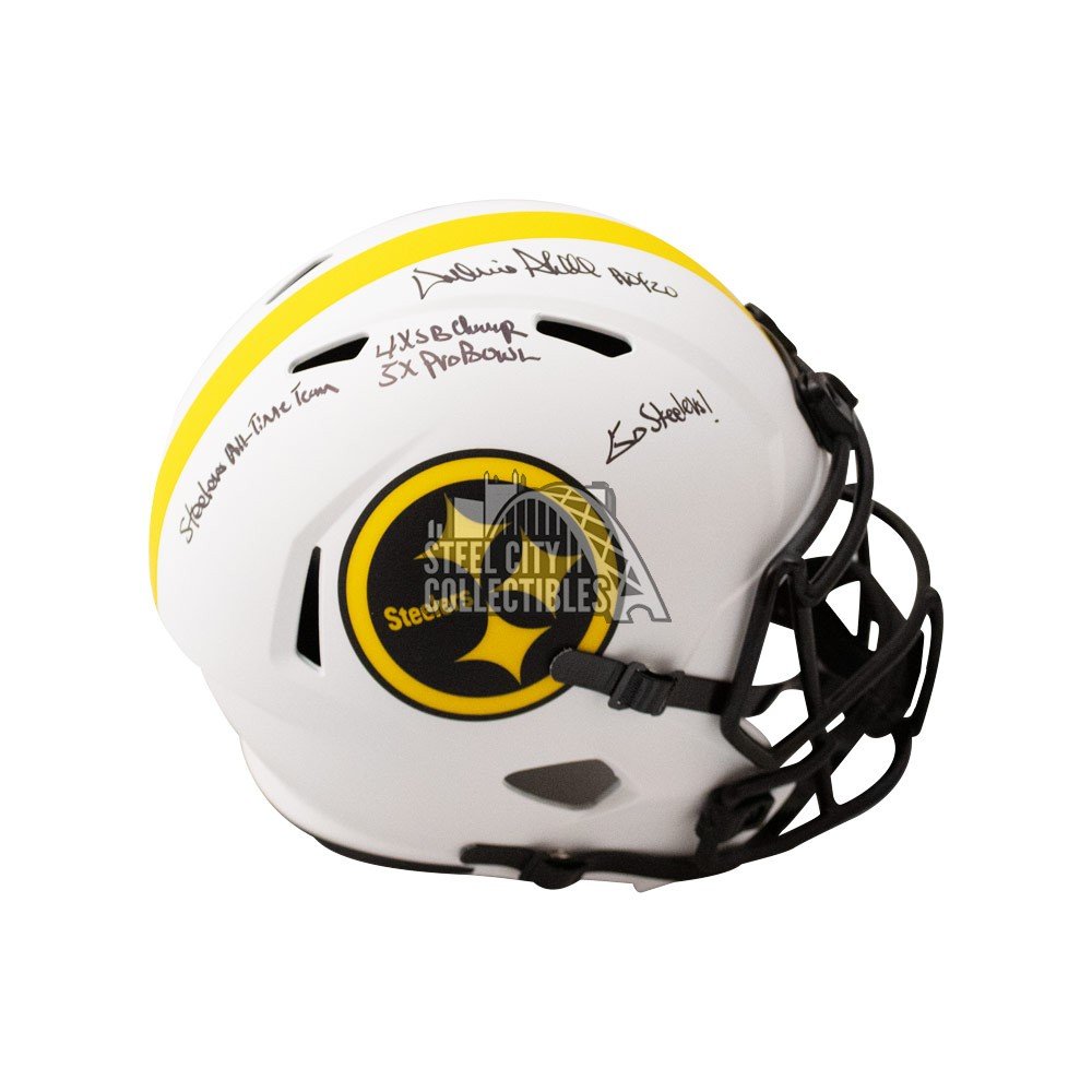 steelers team signed helmet