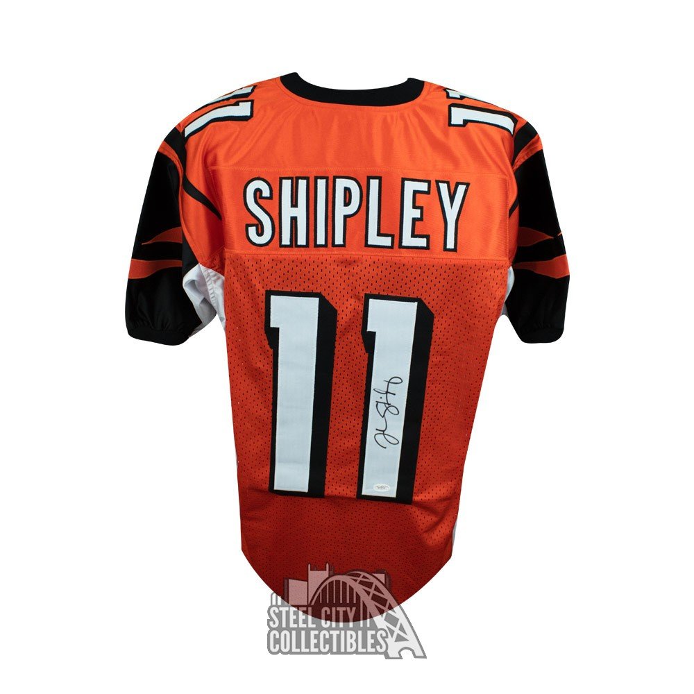 Jordan Shipley Autographed Cincinnati Custom Orange Football Jersey JSA