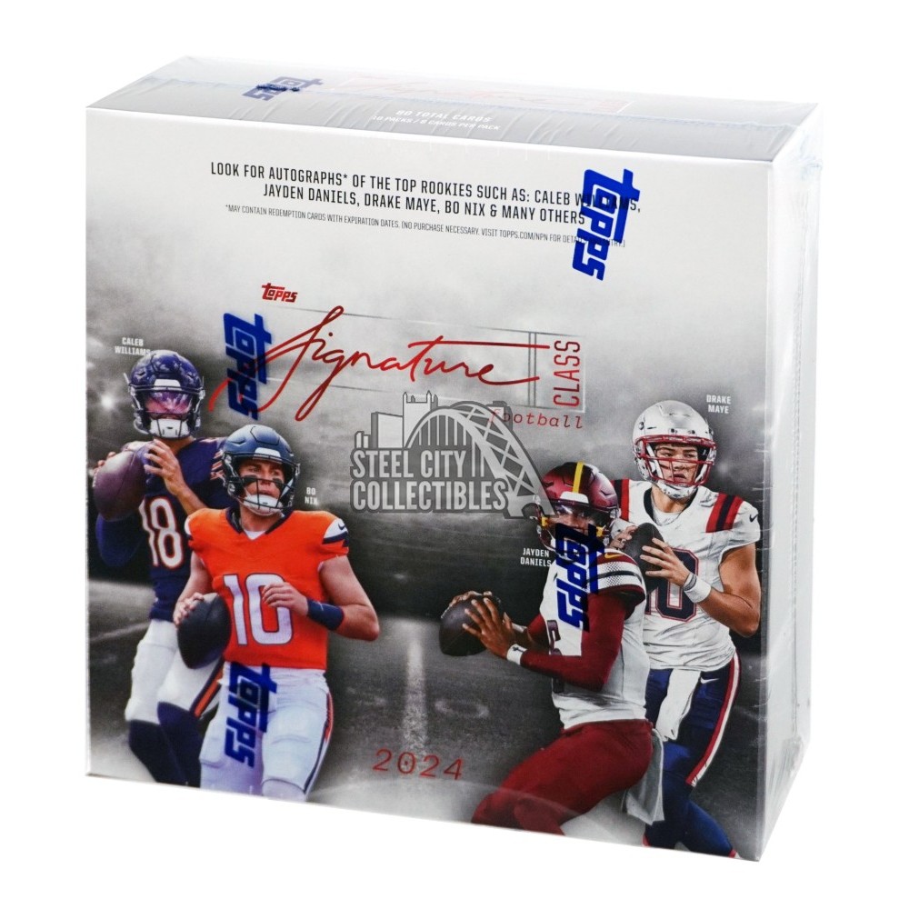 HISTORY OF FOOTBALL 14h30m 7枚 BOX SET 2024 Topps Signature Class Football Mega Box | Steel City