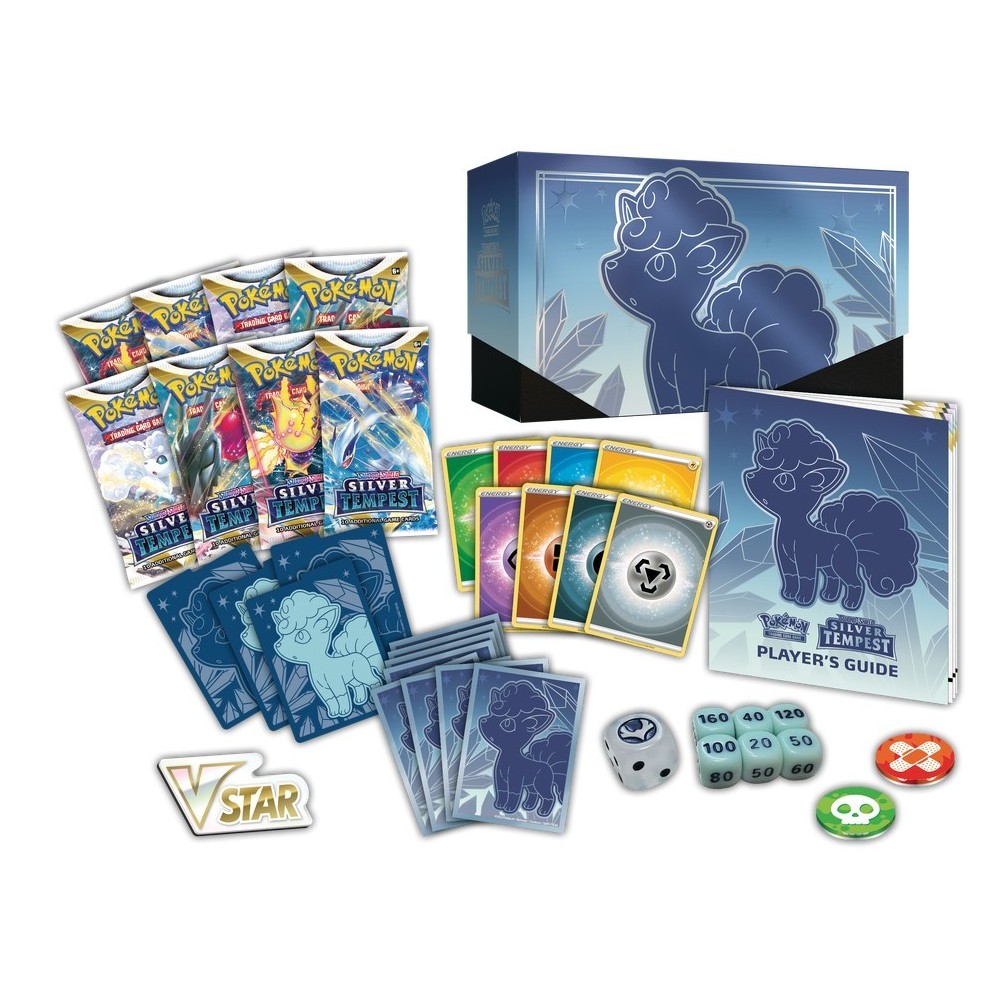Amazon.com: Pokemon TCG: Sword & Shield Silver Tempest Elite