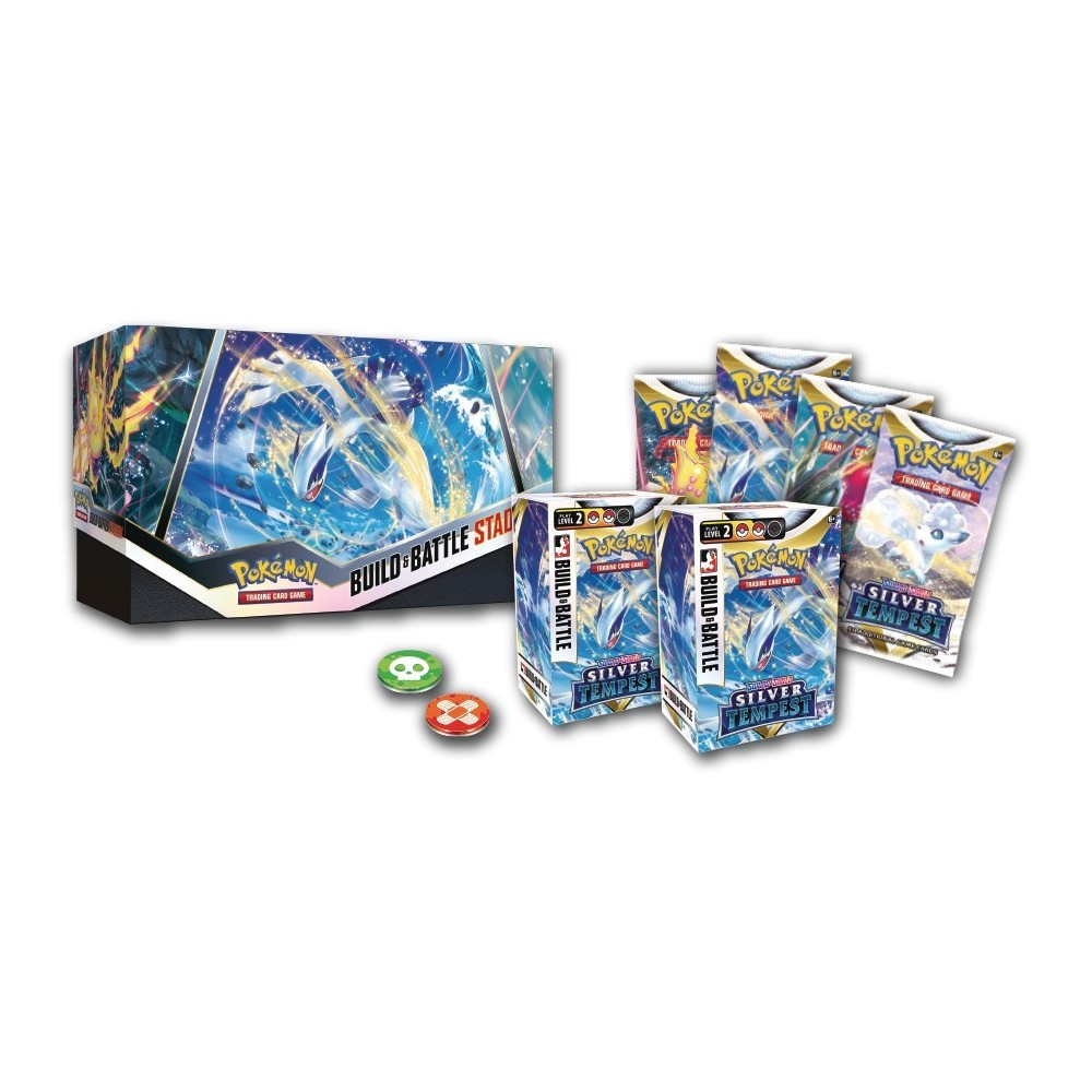 Pokemon Sword & Shield Silver Tempest Battle Stadium 6-Box Case | Steel  City Collectibles