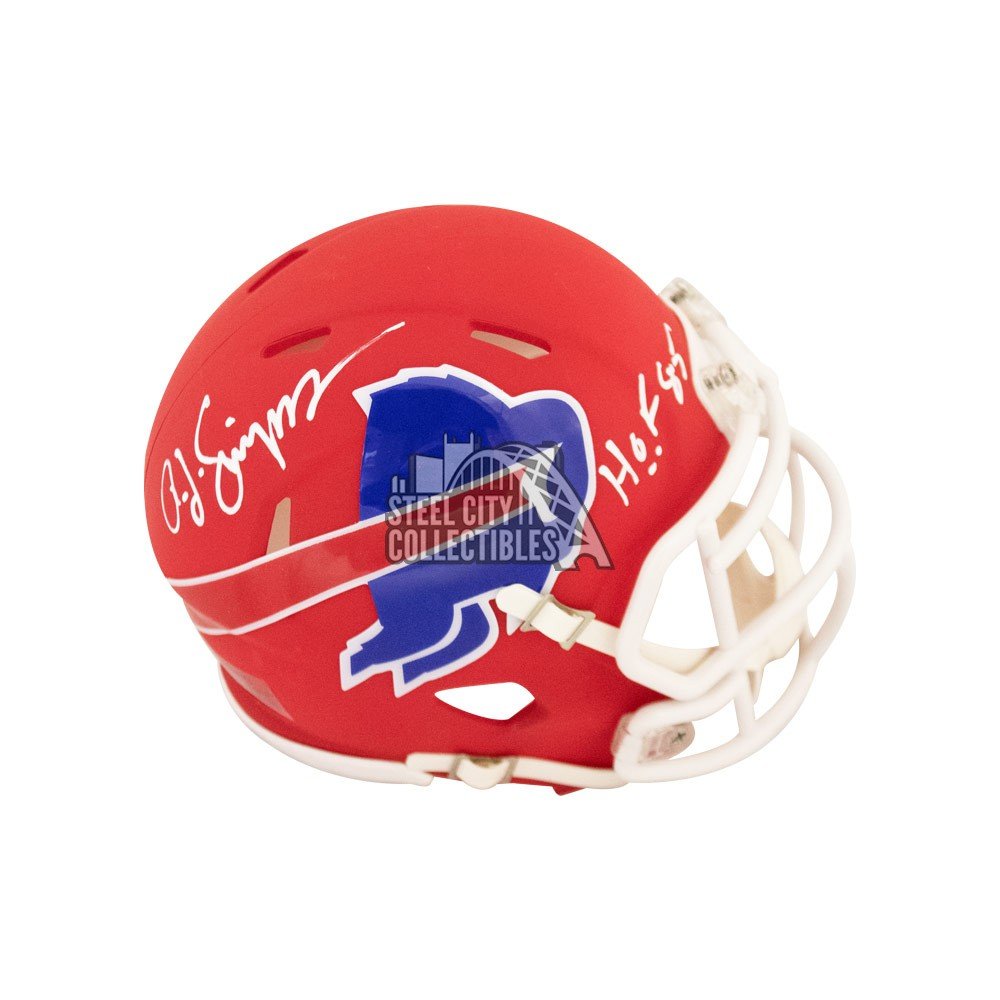 oj simpson signed helmet
