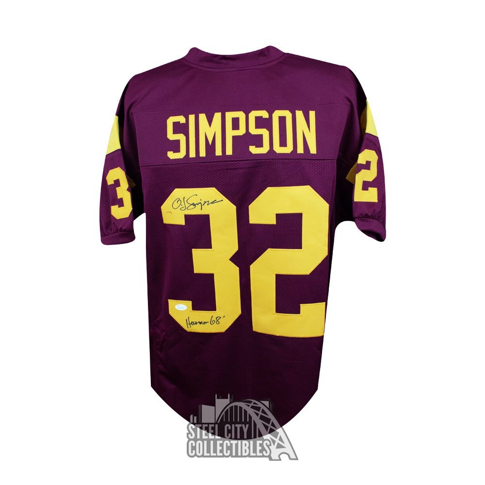 oj simpson usc jersey