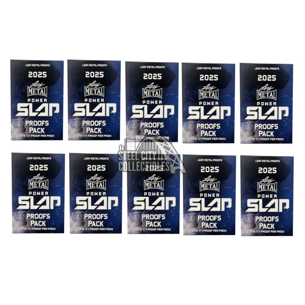 2025 Leaf Metal Power Slap 1/1 Pre-Production Proof 10-Pack Lot