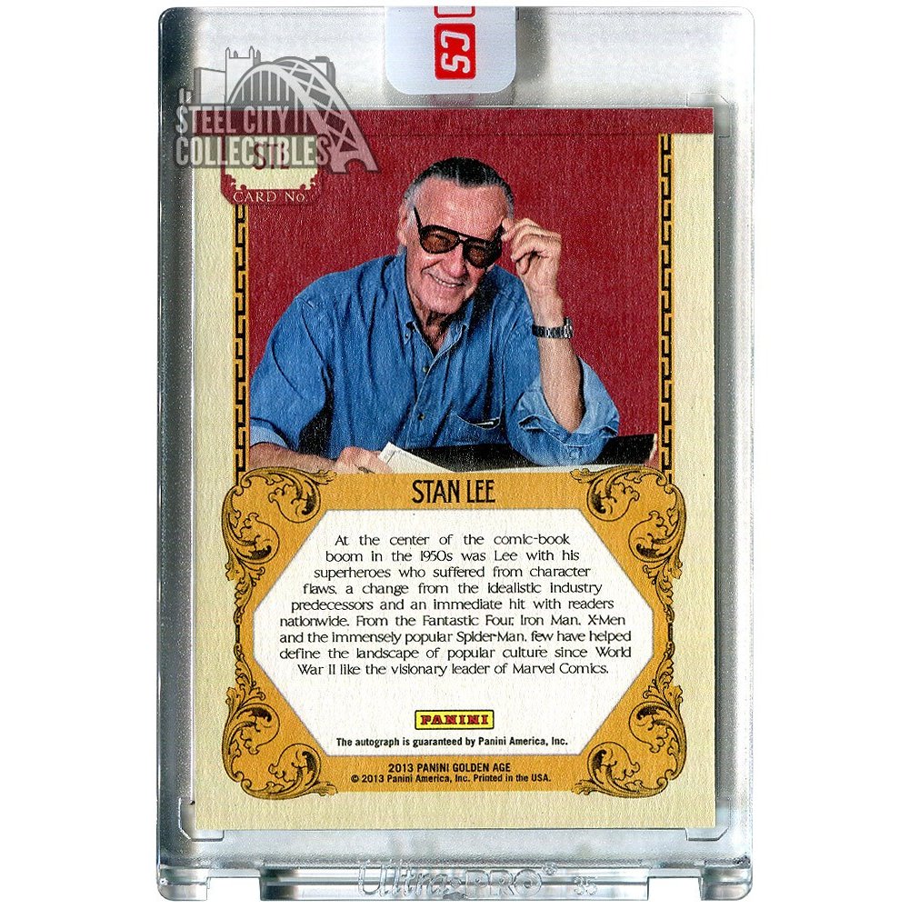 Stan Lee 2013 Panini Golden Age Historic Signatures Autograph Auto
