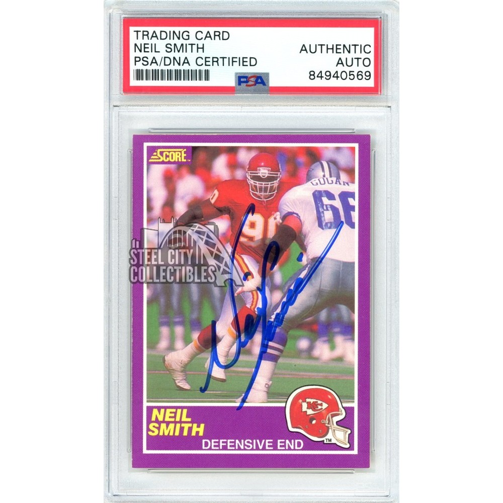 Neil Smith 1989 Score Autograph Card 407S PSA/DNA Steel City