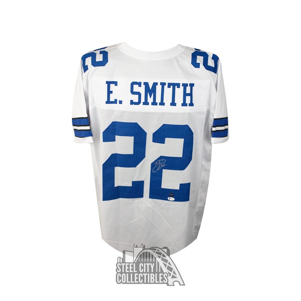 Emmitt Smith Signed Custom Alternate Football Jersey — TSE Dallas